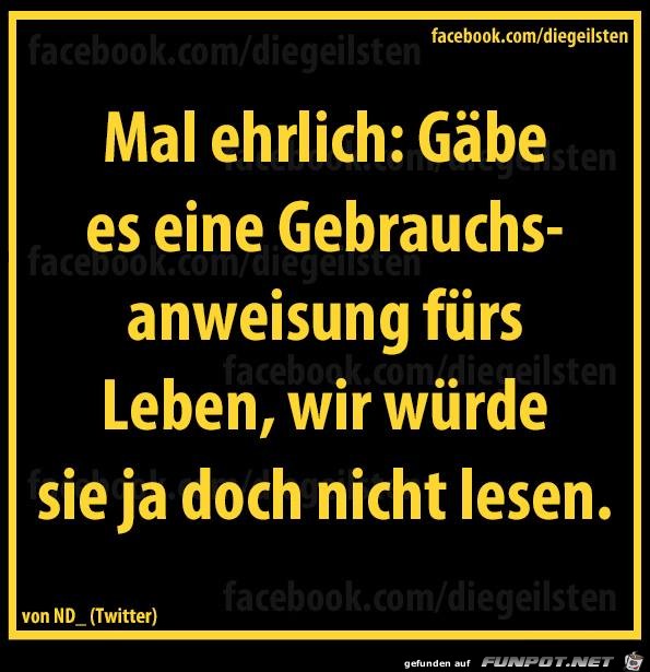 diegeilsten Gebrauchsanweisung diegeilsten Gebrauchsanweisung
