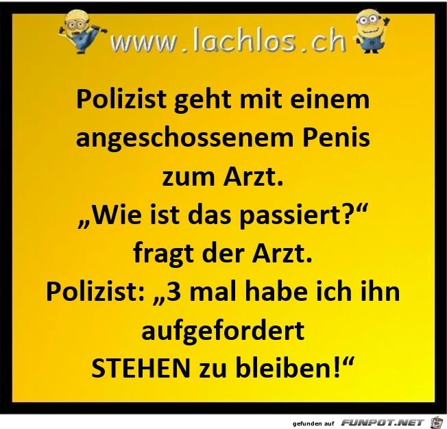 Polizist zum Arzt