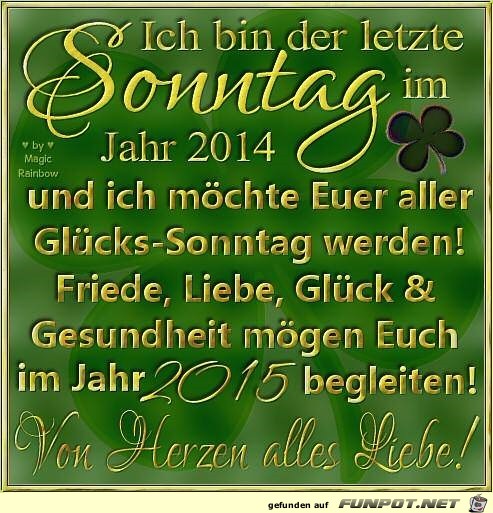 letzter Sonntag letzter Sonntag