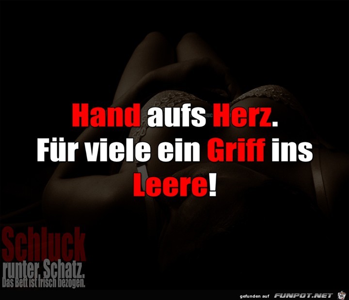 Hand auf s Herz