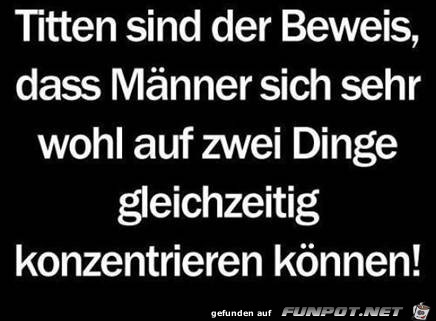Männer können sich sehr wohl auf zwei Dinge konzentrieren! Männer können sich sehr wohl auf zwei Dinge konzentrieren!
