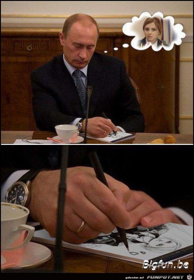 Putin verliebt