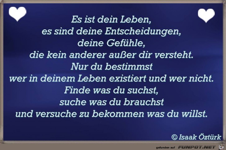 Es ist dein Leben