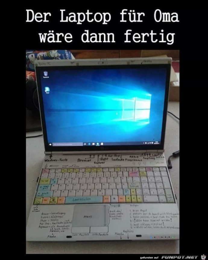 Laptop fr Oma