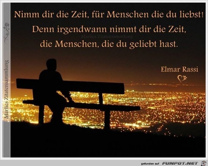 nimm dir die Zeit nimm dir die Zeit