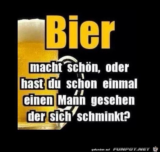 Bier macht schoen