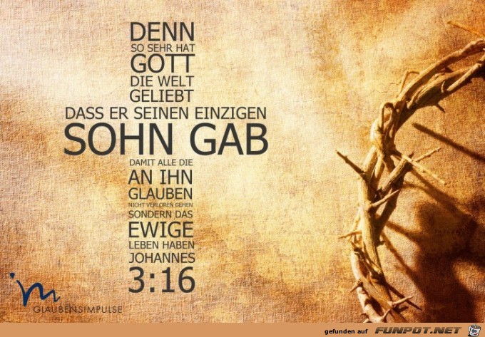 Johannes 3,16 Johannes 3,16