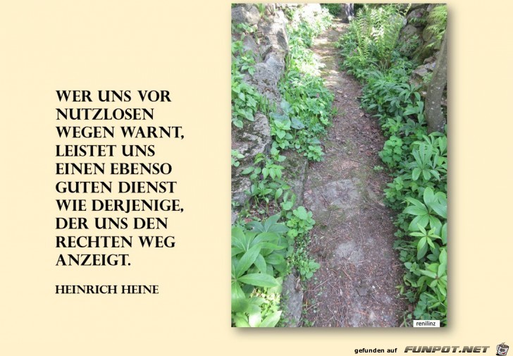 wer uns vor nutzlosen Wegen wer uns vor nutzlosen Wegen