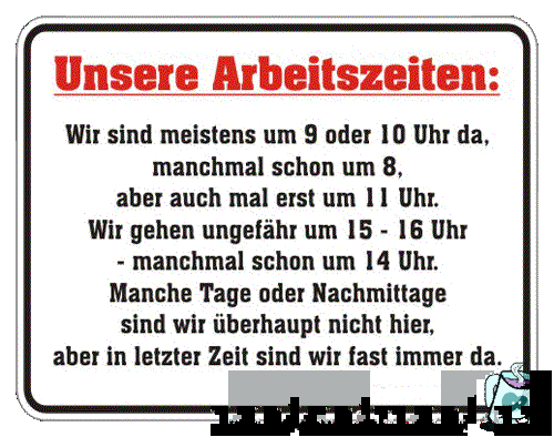 Arbeitszeiten