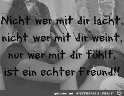 nicht wer mit dir lacht nicht wer mit dir weint nur wer 