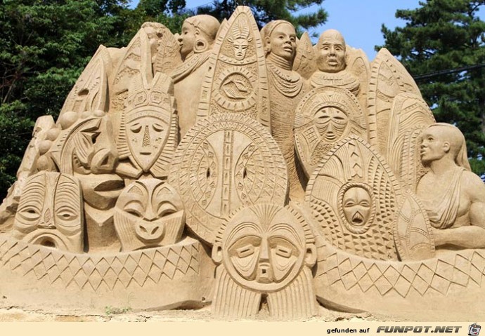 Sand Skulptur von Vancouver