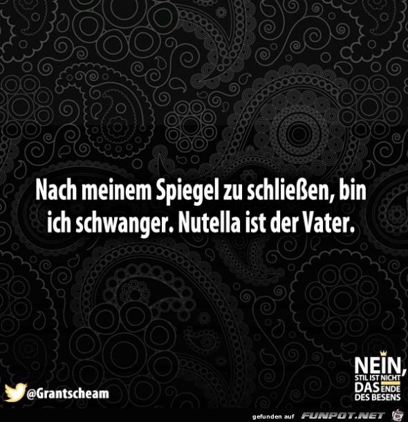 Nutella ist der Vater Nutella ist der Vater