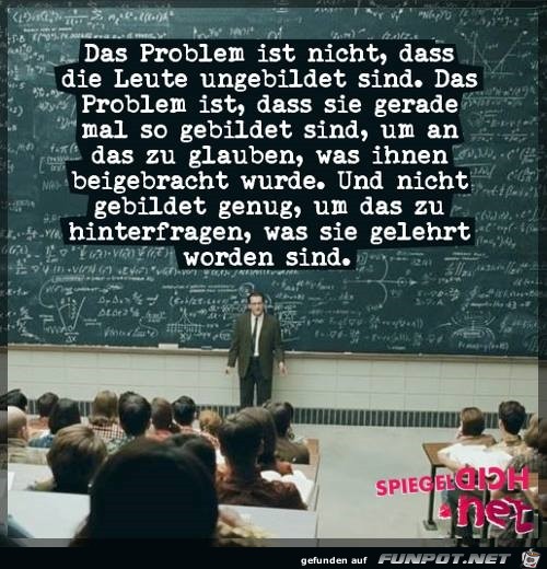 Das Problem ist nicht... Das Problem ist nicht...