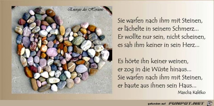 sie warfen nach ihm mit Steinen... sie warfen nach ihm mit Steinen...