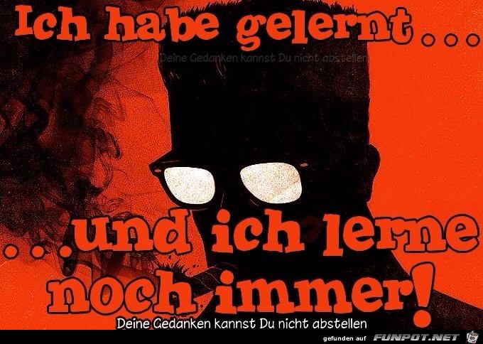 Ich habe gelernt Ich habe gelernt
