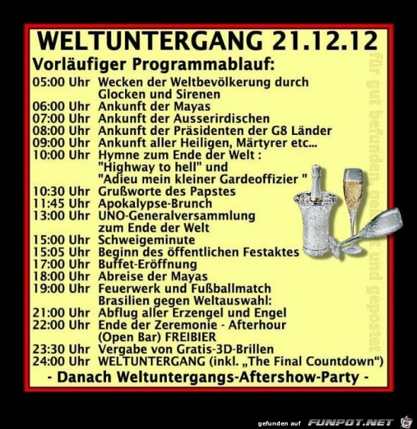 Weltuntergang 21.12.12 Weltuntergang 21.12.12