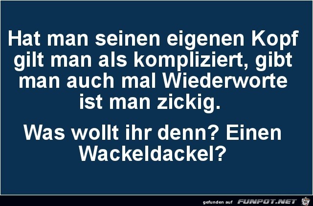 einen Wackeldackel