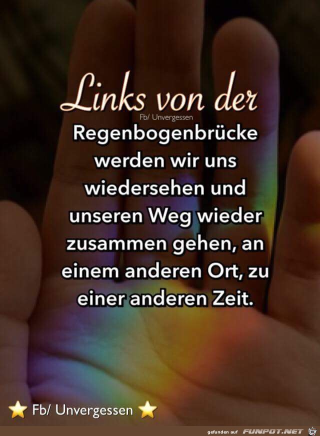 links von der Regenbogenbruecke links von der Regenbogenbruecke
