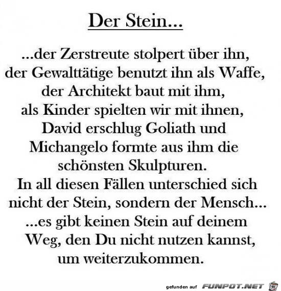 der Stein der Stein