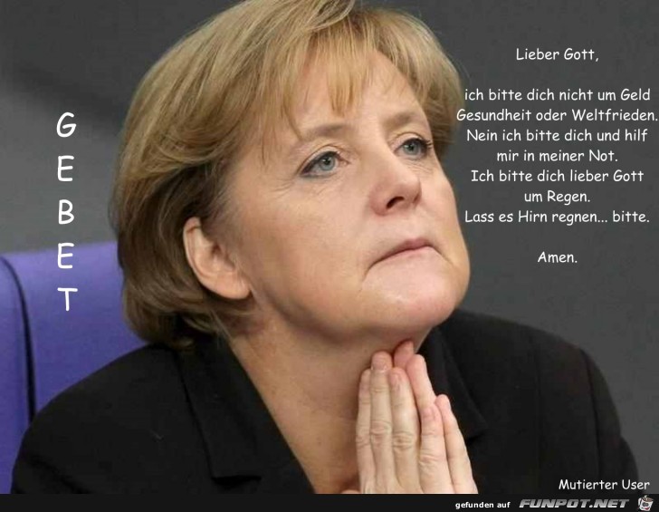 nett unserer Angela Merkel in den Mund gelegt