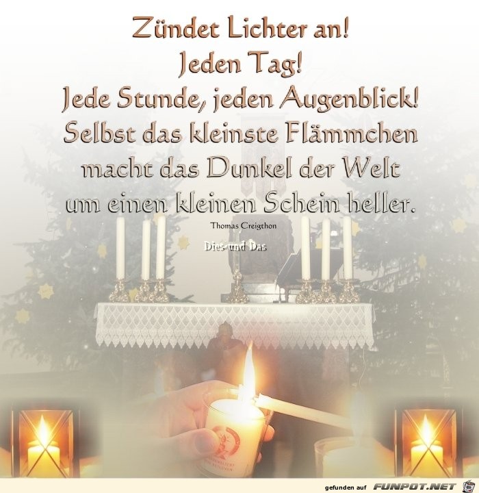 Zuendet Lichter an