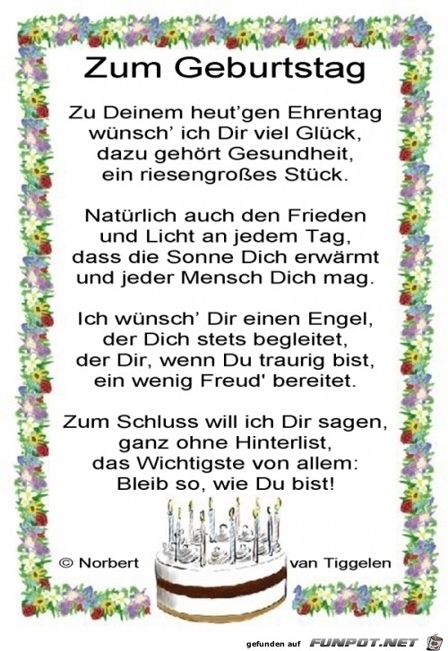 zum geburtstag 