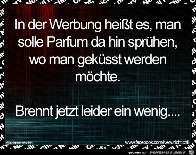 In der Werbung... In der Werbung...