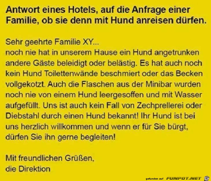 Anfrage hotel Anfrage hotel