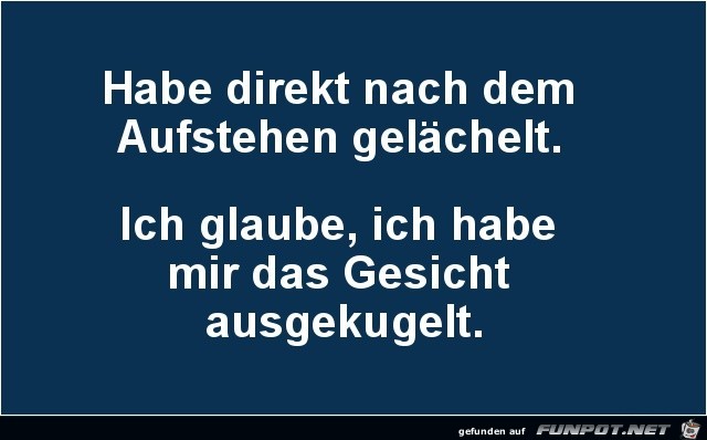 nach dem Aufstehen nach dem Aufstehen