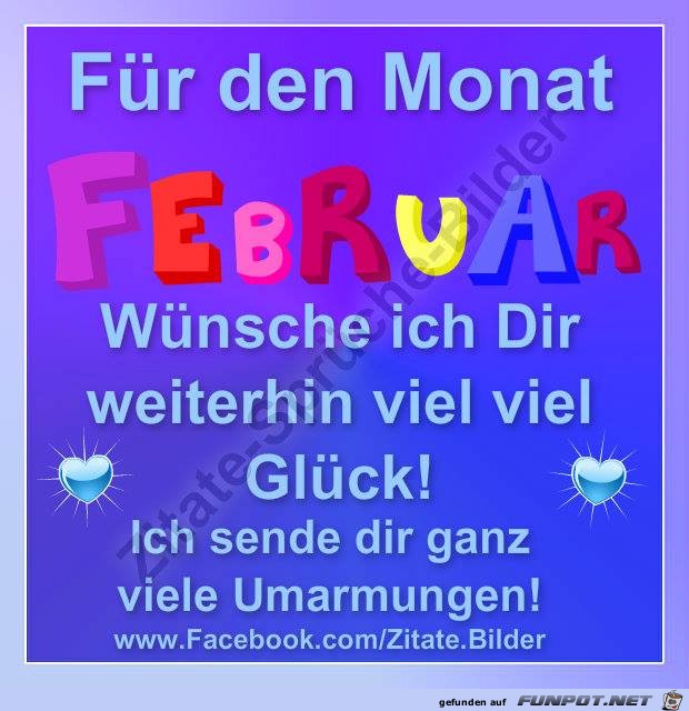 Fuer den Monat Februar