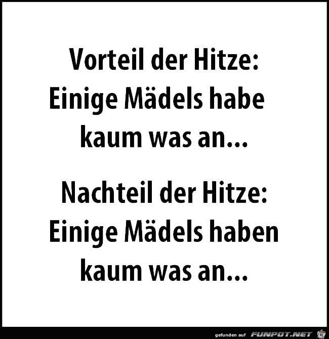 Maedels bei Hitze