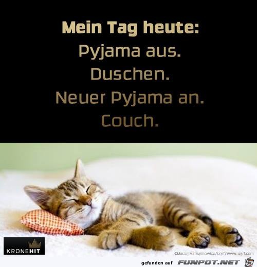 Mein Tag heute Mein Tag heute