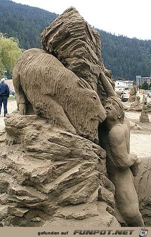 der Sandburgen-Wettbewerb oder Bilder aus Sand