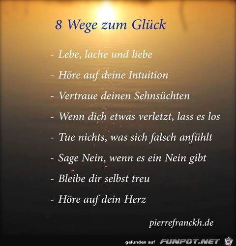 8 Wege zum Glueck