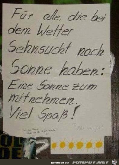 Sonne haben Sonne haben