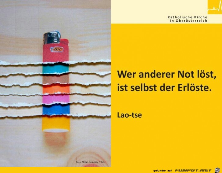 Wer anderer Not loest Wer anderer Not loest