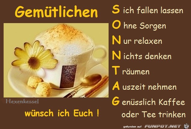 Gemuetlichen Sonntag