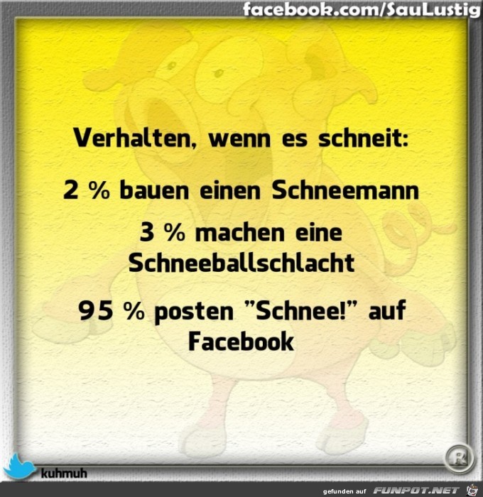 Verhalten wenn es schneit Verhalten wenn es schneit