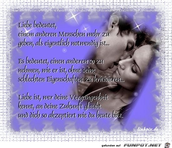 Liebe bedeutet