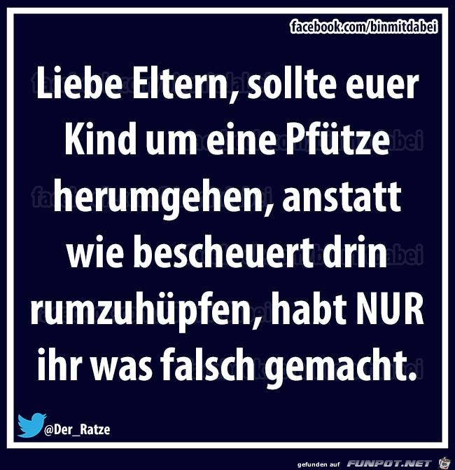 Liebe Eltern