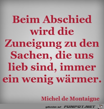 beim abschied 