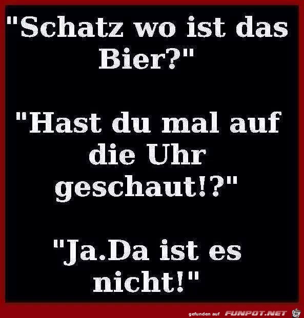 Wo ist das Bier