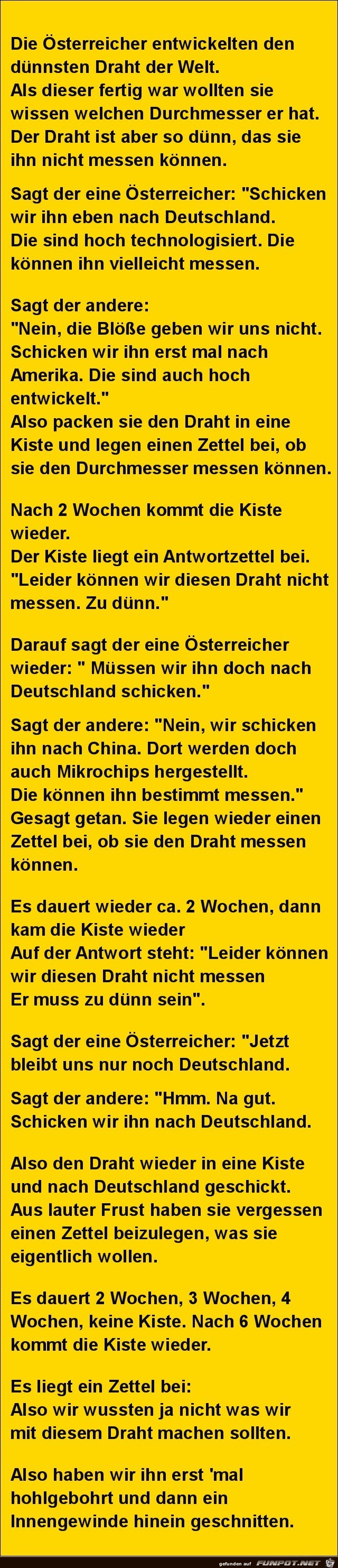 der duennste Draht der Welt der duennste Draht der Welt