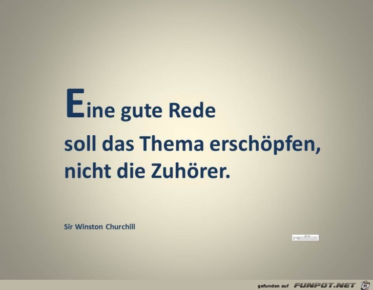 eine gute Rede