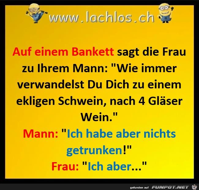 auf einem Bankett