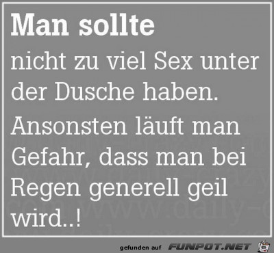 man sollte 