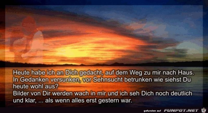 an dich gedacht an dich gedacht