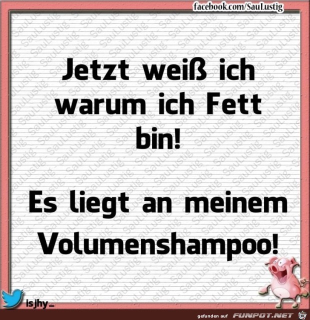 Ich weiss warum ich fett bin Ich weiss warum ich fett bin