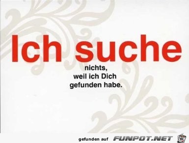 Ich suche Ich suche