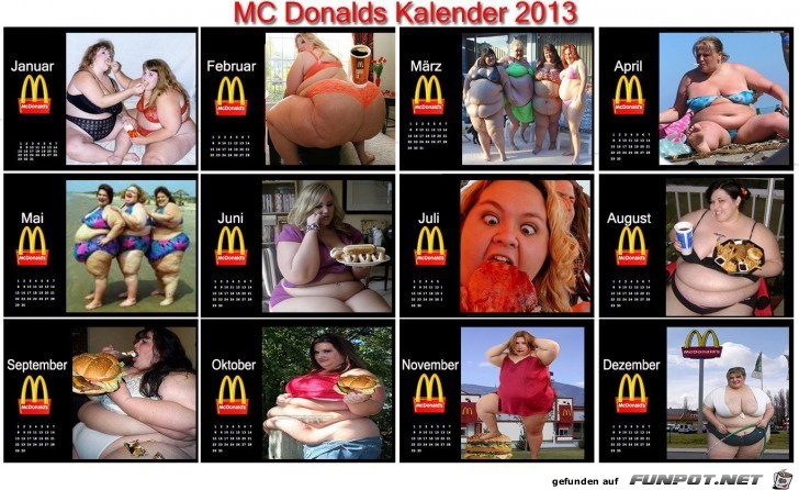 Mc Donalds Kalender2013